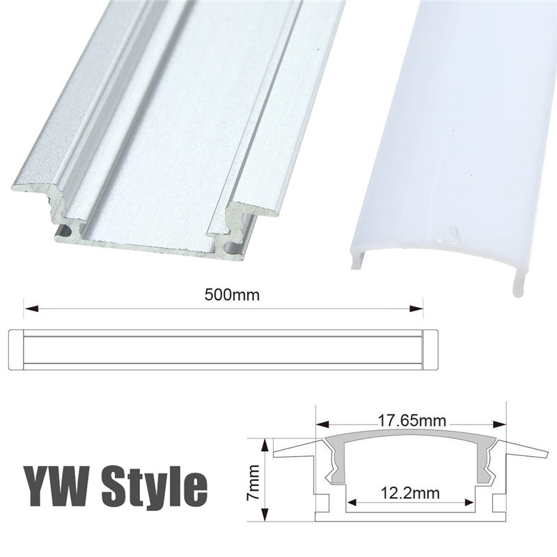 Bộ thanh nhôm giữ dây đèn LED treo tường tiện dụng