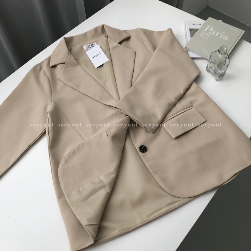Áo Blazer/ Vest 2 lớp dày dặn có lót freesize Hàn Quốc