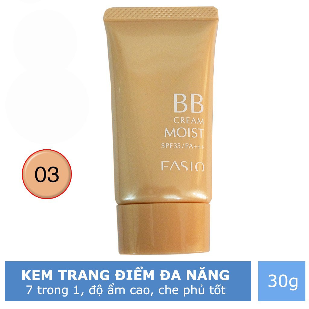 KEM NỀN DƯỠNG ẨM - FASIO BB CREAM MOIST SPF 35/PA+++ | BigBuy360 - bigbuy360.vn