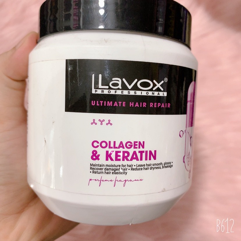 HẤP DẦU PHỤC HỒI TÓC COLLAGEN & KERATIN LAVOX 500ML