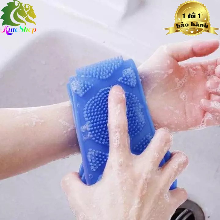 [HCM] Cọ Lưng 2 Mặt Đa Năng Silicon Kỳ Cọ Massage Tẩy Da Chết Khi Tắm