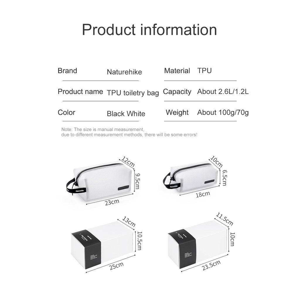 Naturehike Túi Đựng Mỹ Phẩm Chất Liệu Tpu Nh19Sn010