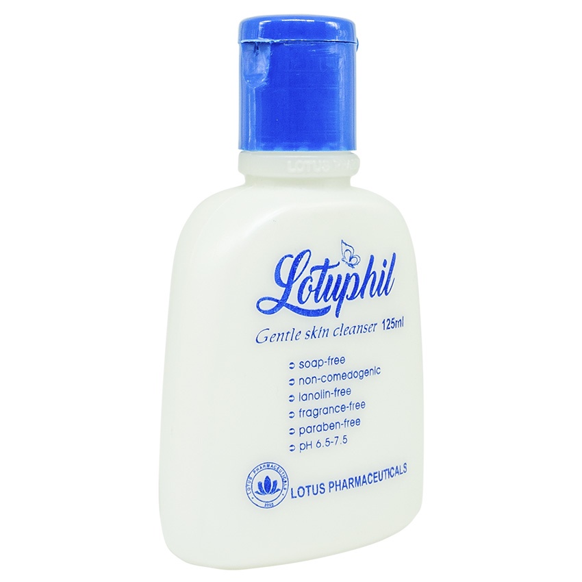 Sữa rửa mặt ngừa mụn Lotuphil 125ml, Hàng Chính Hãng thích hợp cho da nhờn, da khô, da nhạy cảm - Lotuspharma
