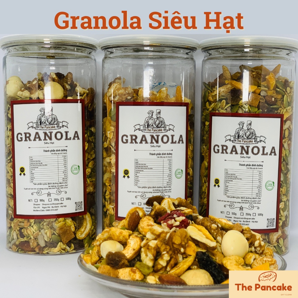 Granola siêu Hạt & Quả - Ngũ cốc giảm cân với chế độ ăn Eatclean