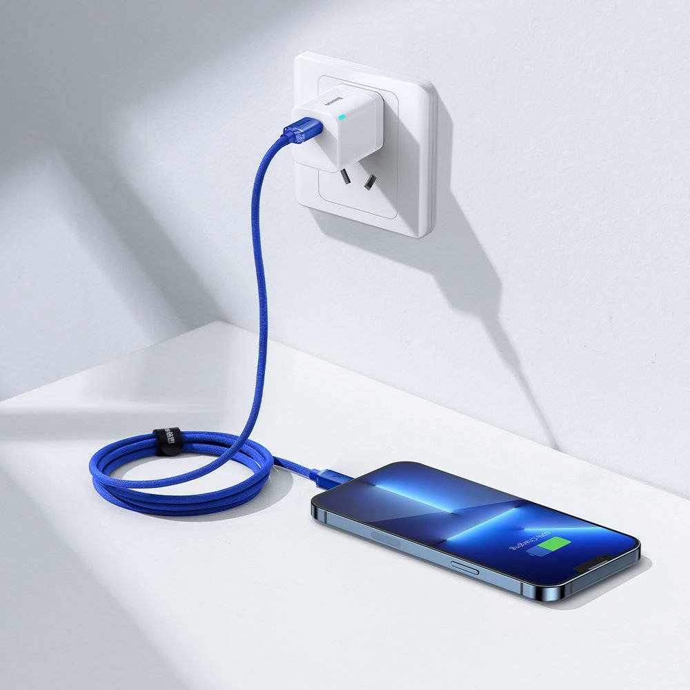 Cáp sạc PD20W Baseus Crystal Shine Type-C to Lightning dài 120CM dây nylon truyền dữ liệu ổn định cho iPhone
