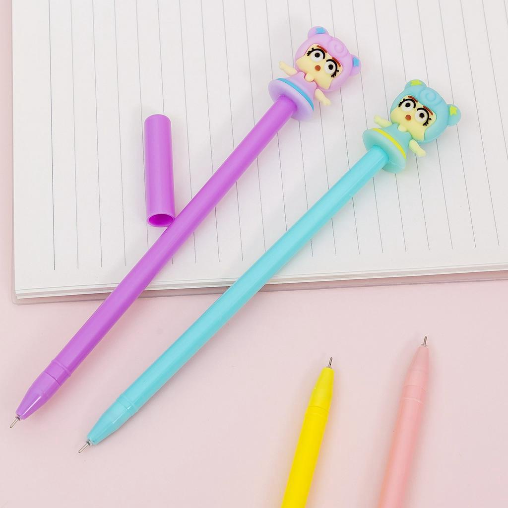 Bút bi cute mực nước đen cao cấp viết đẹp hình công chúa dễ thương có nắp giá rẻ cho bé NATO BB25