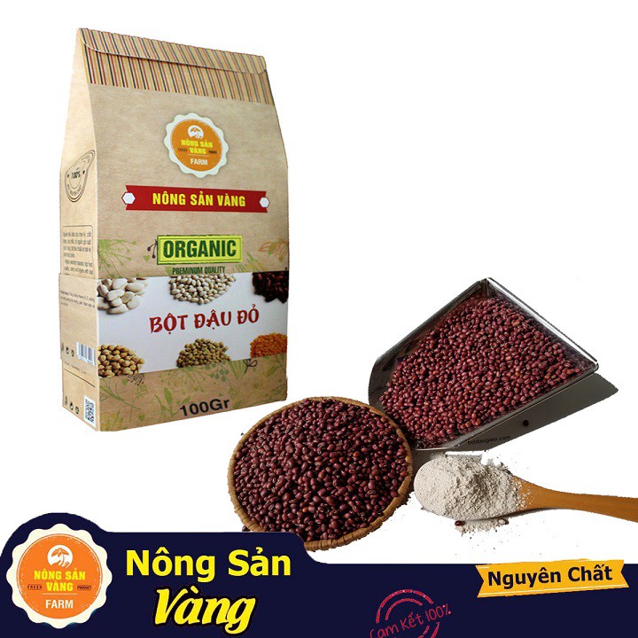 Bột Đậu Đỏ Nguyên Chất 100g Nông Sản Vàng - Hỗ trợ làm đẹp dưỡng da-detox | BigBuy360 - bigbuy360.vn