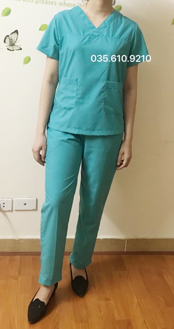 Đồng Phục Spa, Đồng Phục Thẩm Mỹ - Màu XANH NGỌC