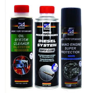 Bộ 3 Sản Phẩm Bluechem Làm Sạch và Bảo Vệ Động Cơ (Máy Dầu)
