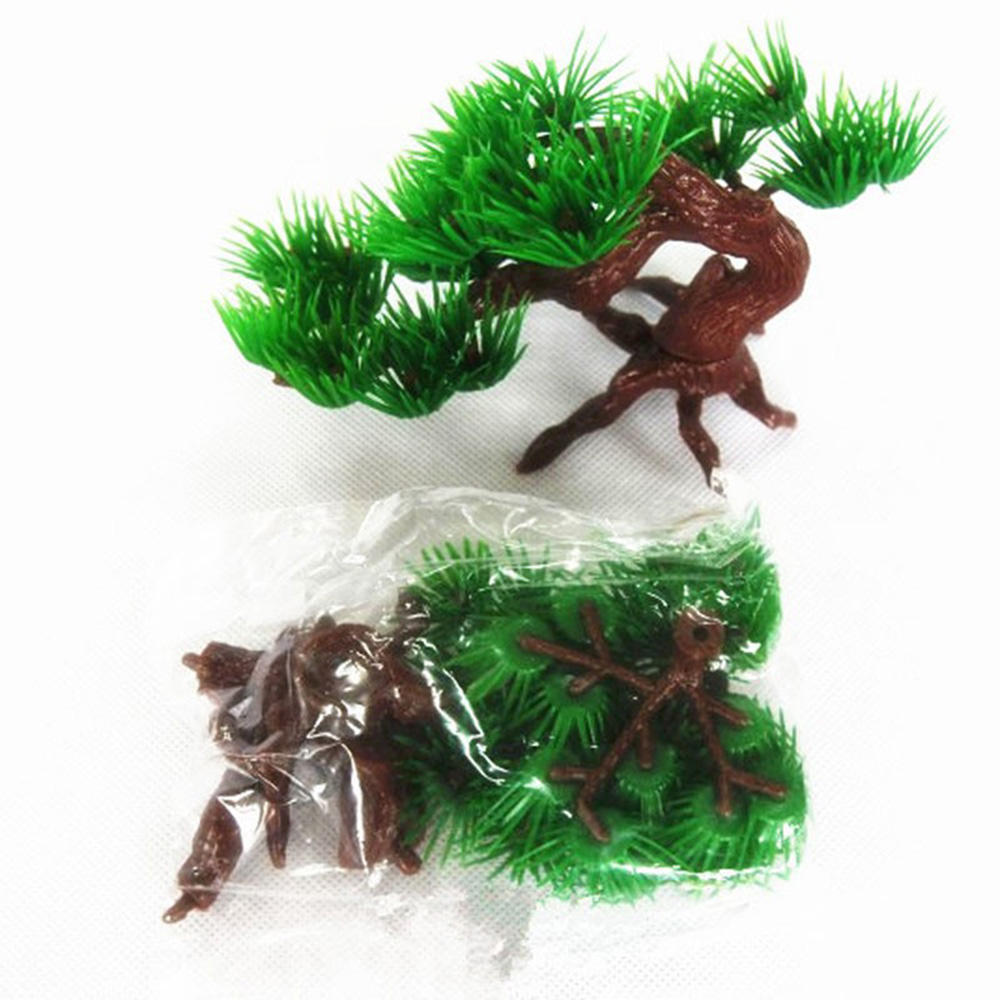 Cây thông nhân tạo có thể tháo rời dùng trang trí bể cá / tiểu cảnh / chậu bonsai