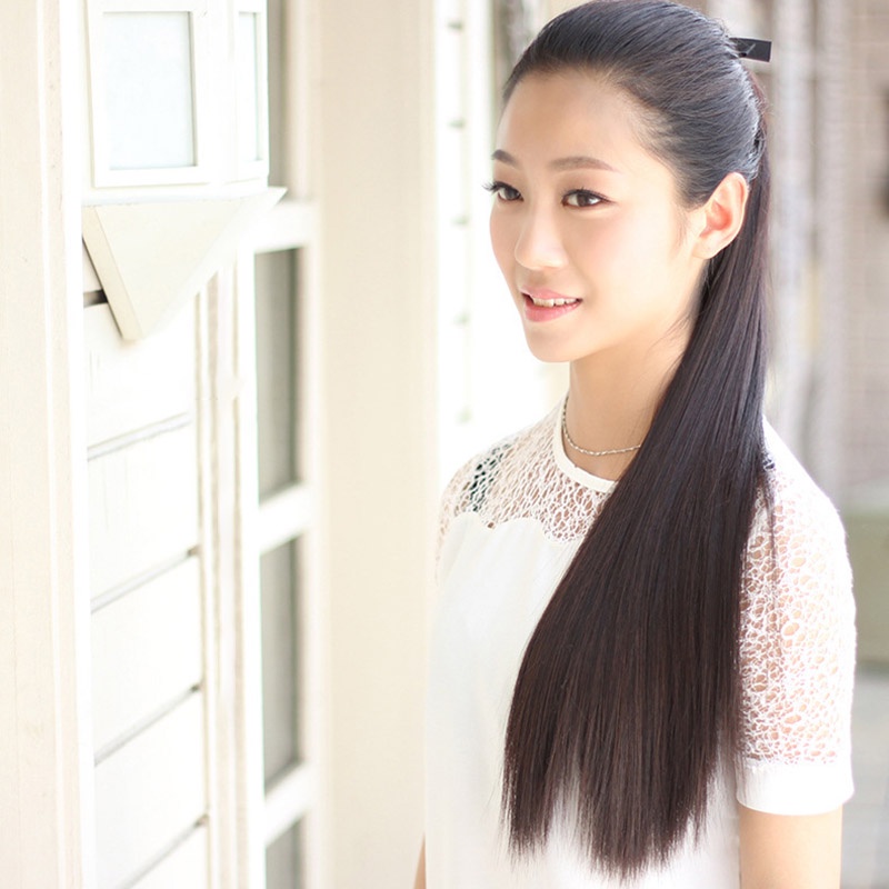 Tóc Giả Đuôi Ngựa Dài Thời Trang Cho Nữ