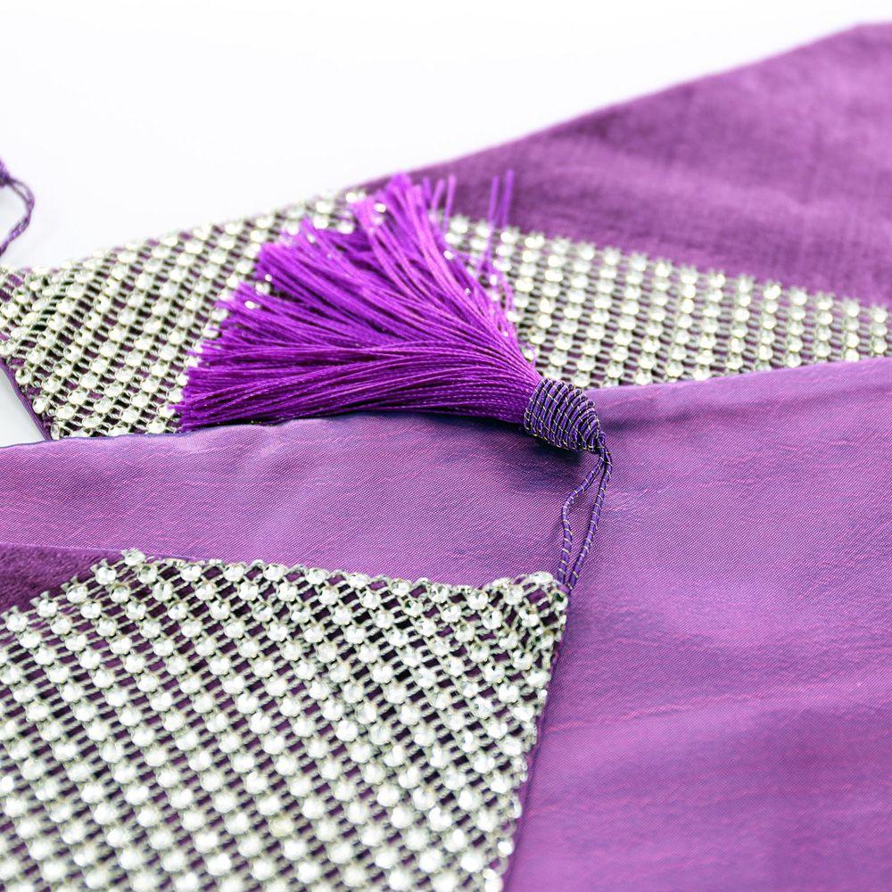 YIYU Khăn Trải Bàn Đính Đá Phong Cách Giáng Sinh Hiện Đại