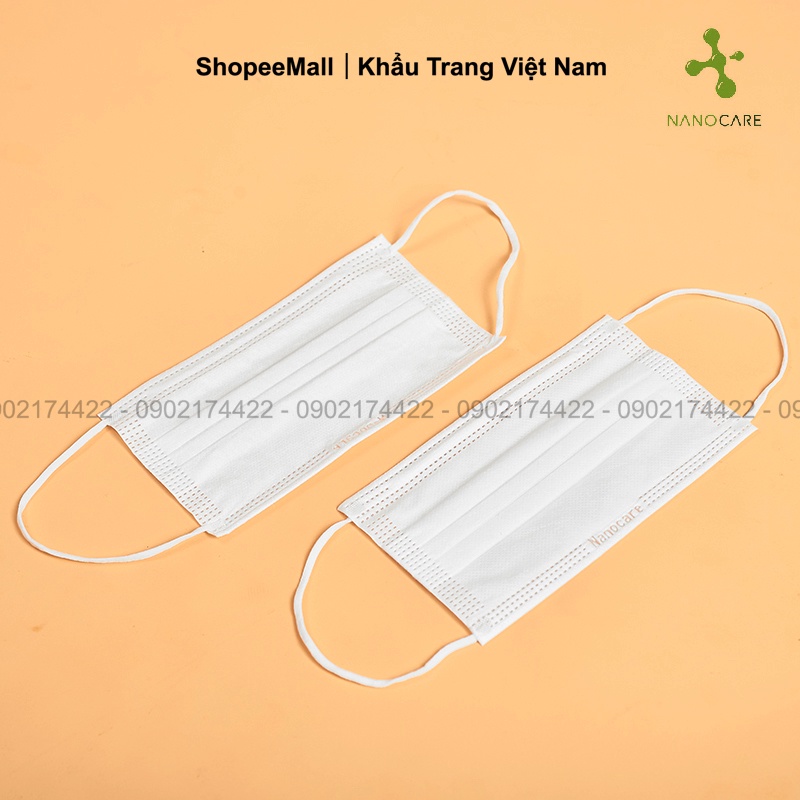 [HỘP-50 CÁI] Khẩu trang y tế kháng khuẩn 4 lớp SILVERCARE - Hàng chính hãng Nanocare R&D