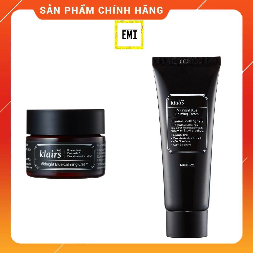 Kem dưỡng ẩm Klairs làm dịu và phục hồi da Midnight Blue Calming Cream