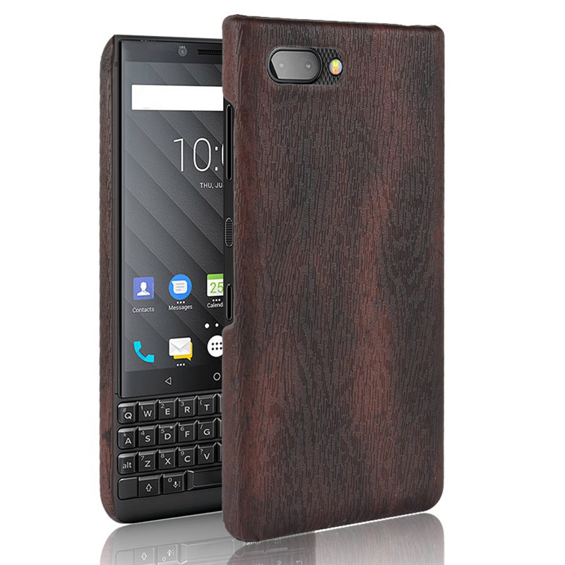 Ốp Lưng Blackberry Key2 Vân Gỗ Màu Nâu Đất