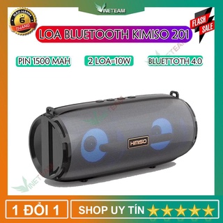 Loa Bluetooth Mini Di Động Kimiso KM-201 Tích Hợp Đài FM - Loa Vi Tính Không Dây -dc4031
