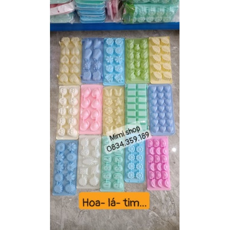 Khuôn thạch rau câu, bánh da lợn, làm đá nhiều mẫu (kèm ảnh thật)