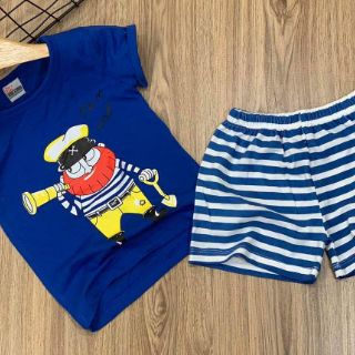 Set 3 bộ thun coton 4c bé trai size 1 -4