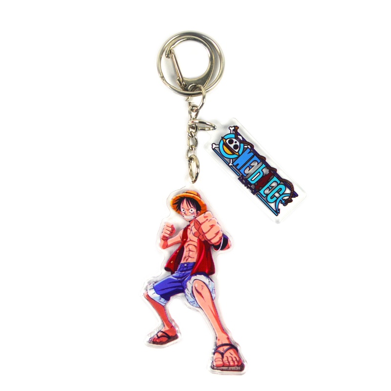 Móc Khóa Kim Loại Hình One Piece