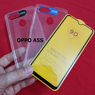 Ốp Auto Focus trong suốt bảo vệ camera kính cường lực cho Oppo A5S