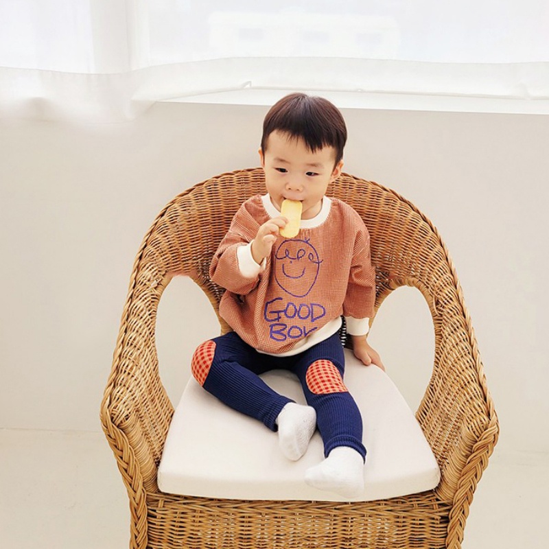 Quần legging cotton co giãn xinh xắn giữ ấm cho bé trai và bé gái