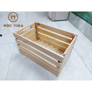 Thùng box pallet đa năng gấp gọn thông minh 40 x 26 x 20