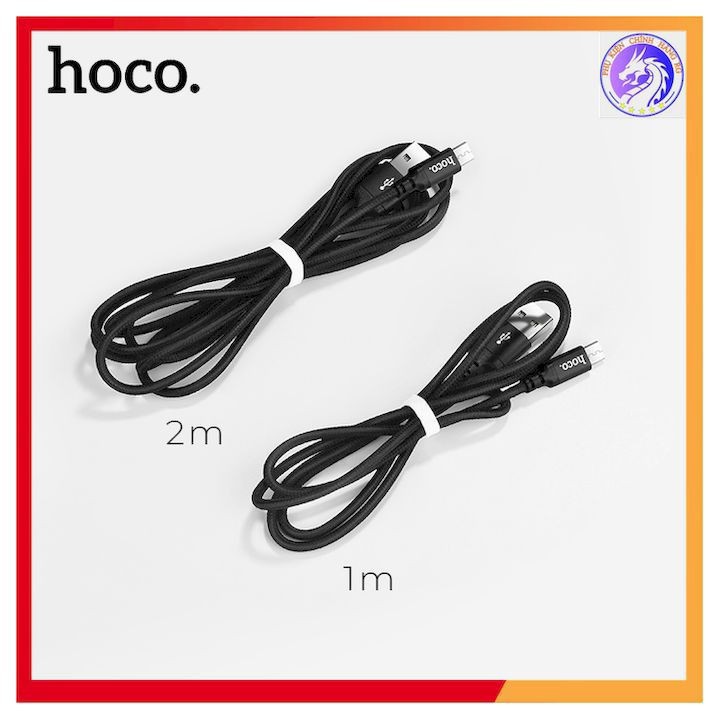 Cáp Sạc Nhanh Dây Dù Hoco X14 Lightning/Micro USB/Type-C Cho iPhone/iPad/Android - Chính Hãng 1M/2M