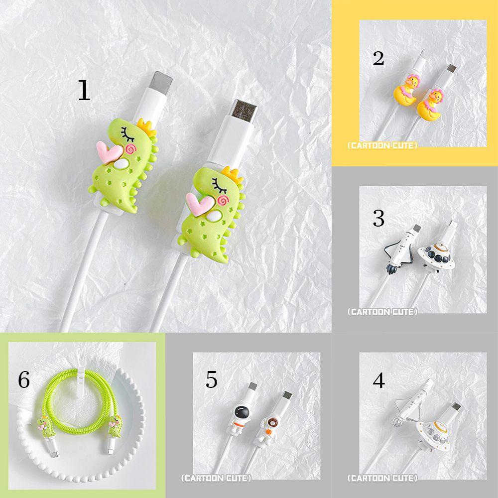 Vỏ Bọc PVC Bảo Vệ Dây Cáp USB Họa Tiết Hoạt Hình Dễ Thương