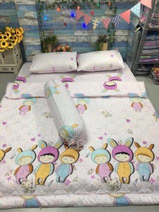 TRỌN BỘ DRAP MỀN COTTON POLLY