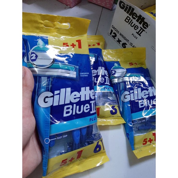 Dao cạo râu Gillette Blue II Plus Dao cạo râu Gillette Blue 2 Plus Cán xanh