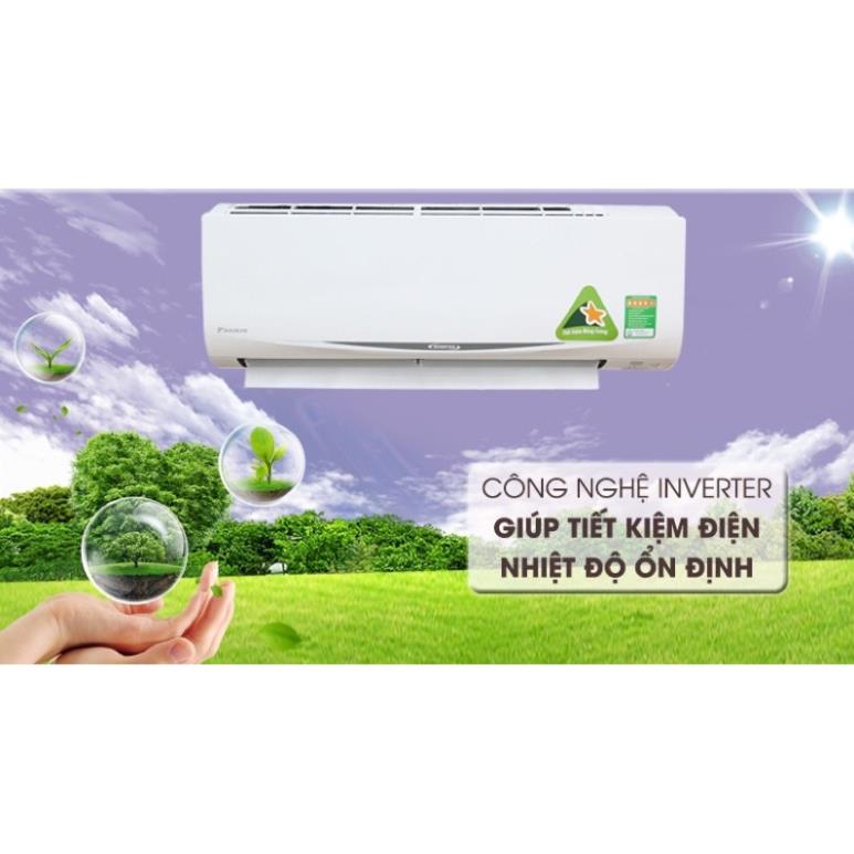 [ FREESHIP TẠI HÀ NỘI ] Điều hòa Daikin inverter 1 chiều 9000BTU FTKA25UAVMV [ Hàng chính hãng - BH 12 năm ] BM