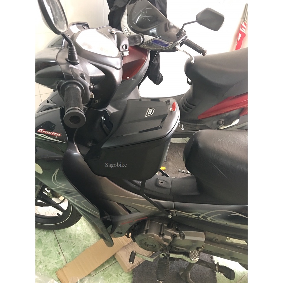 Thùng giữa Jupiter, thùng Givi G12N kèm bát gắn theo xe, hàng chính hãng, bảo hành 2 năm