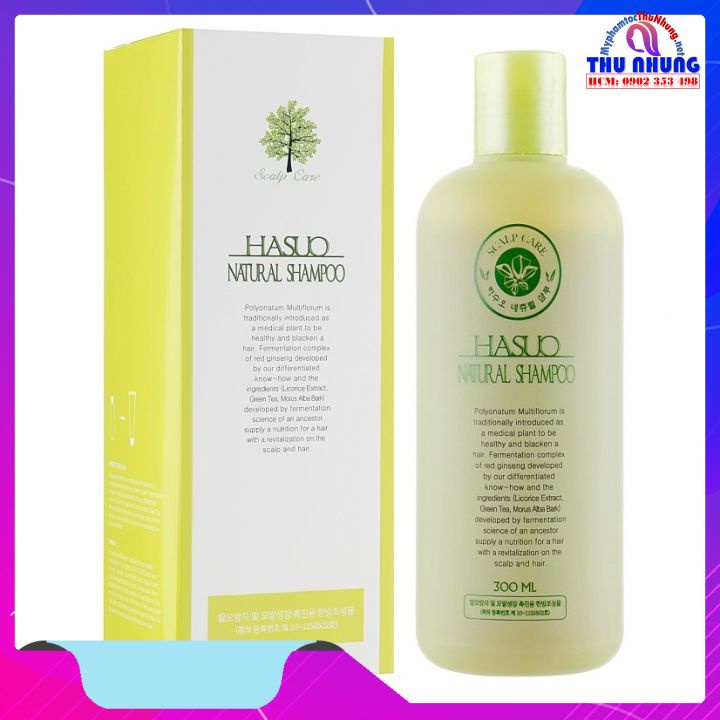 Dầu gội ngăn rụng tóc và kích thích mọc tóc Hasuo Natural Shampoo 300ml