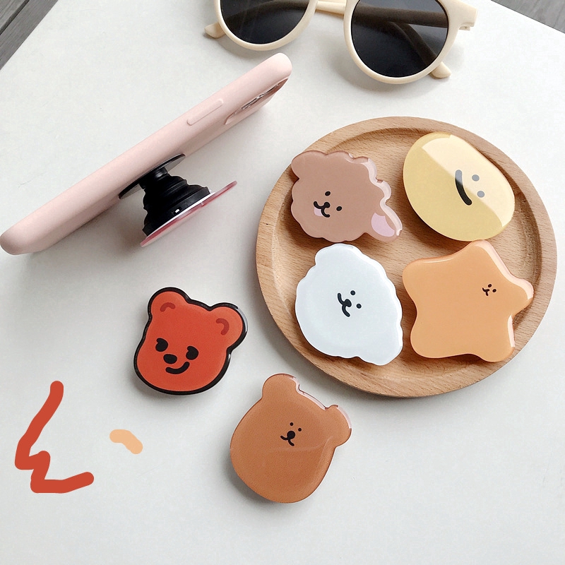 POP Giá Đỡ Điện Thoại iring Kiểu Dáng Hoạt Hình Xinh Xắn Dễ Thương GRIPTOK