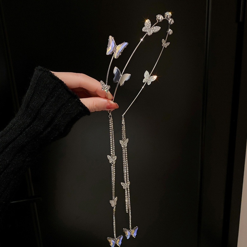 Băng Đô Cài Tóc Hình Bướm Lấp Lánh Thời Trang Cho Nữ YOUYO