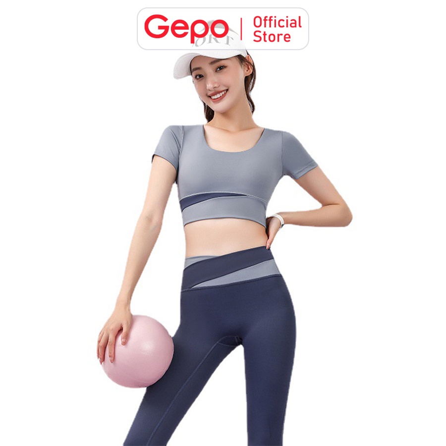 Áo Croptop Chuyên Tập Gym Yoga Có Miếng Đêm Ngực Ôm Sát Body GEPO GP206-GP214