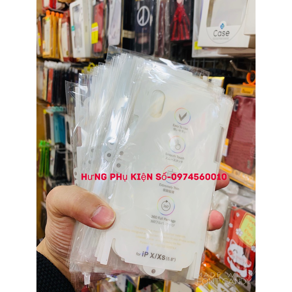 Dán Film PPF Chống xước,chống trơn Full Mã Iphone