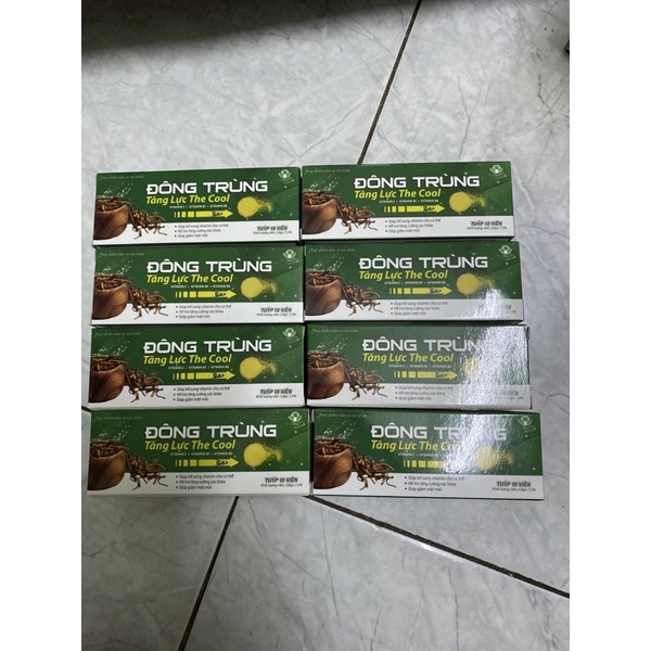 VIÊN SỦI ĐÔNG TRÙNG TĂNG LỰC THE COOL - TUÝP 10 viên