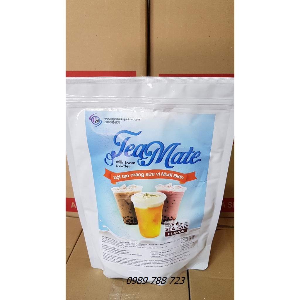 Bột muối biển tạo màng sữa gói 1kg - dùng làm kem chesse milkfoam