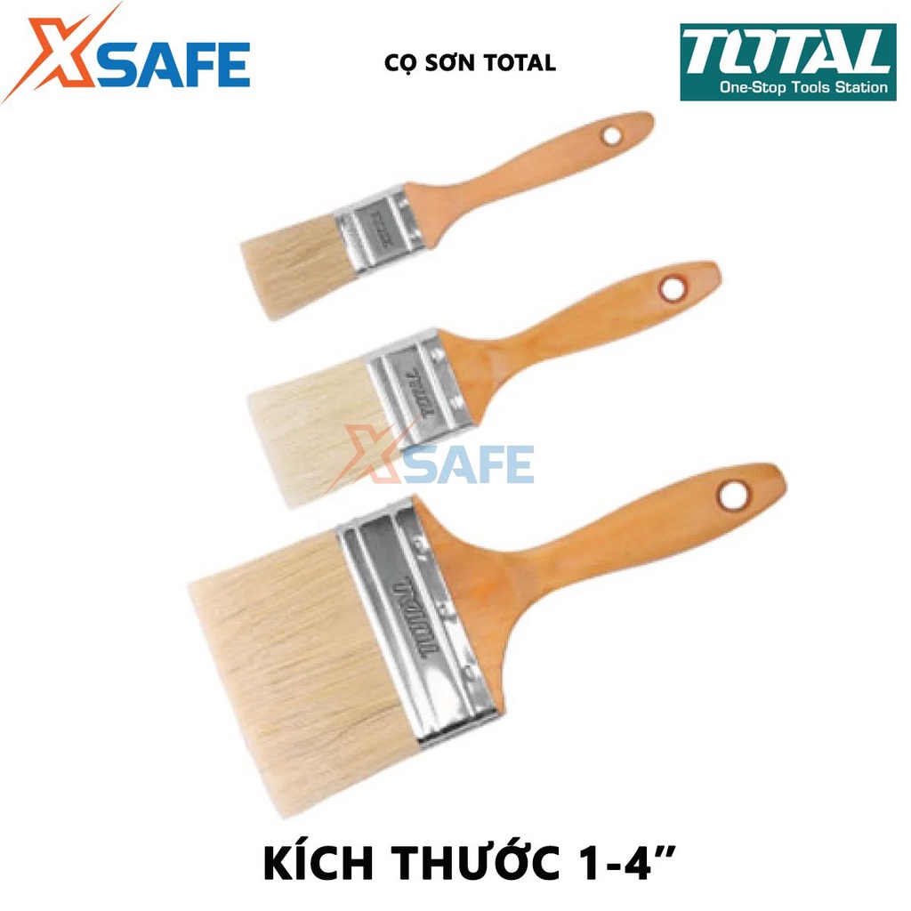 Cọ sơn TOTAL Chổi quét sơn bề rộng cọ 1-4 inch, độ dày cọ 13-20mm