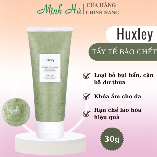 Tẩy da chết Huxley Scrub Sweet Therapy 30ml chiết xuất từ xương rồng.