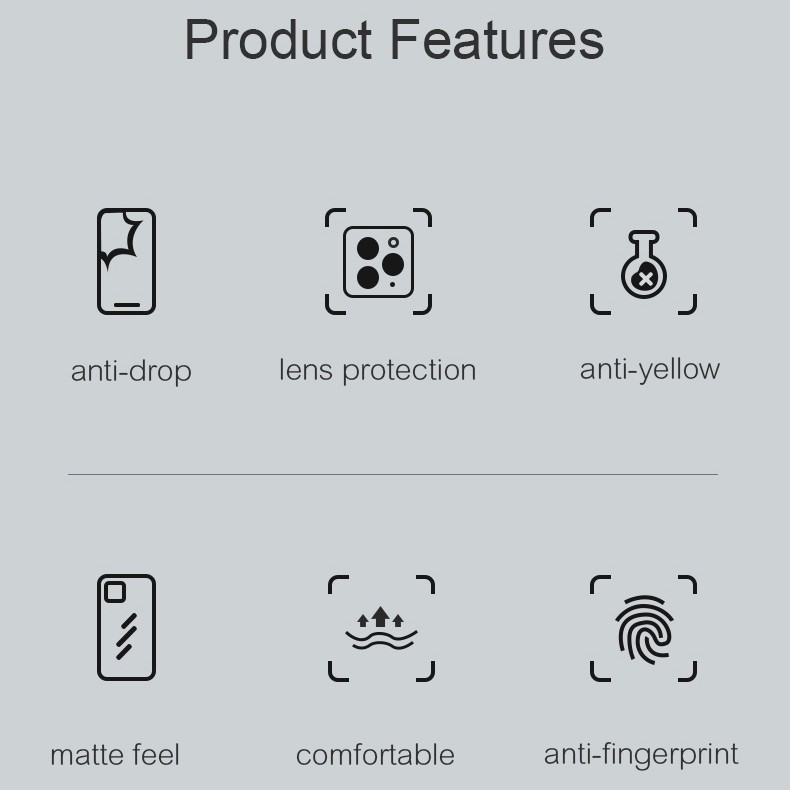 Ốp điện thoại bề mặt nhám chống sốc bảo vệ camera cho iPhone 12 Pro Max Mini | BigBuy360 - bigbuy360.vn