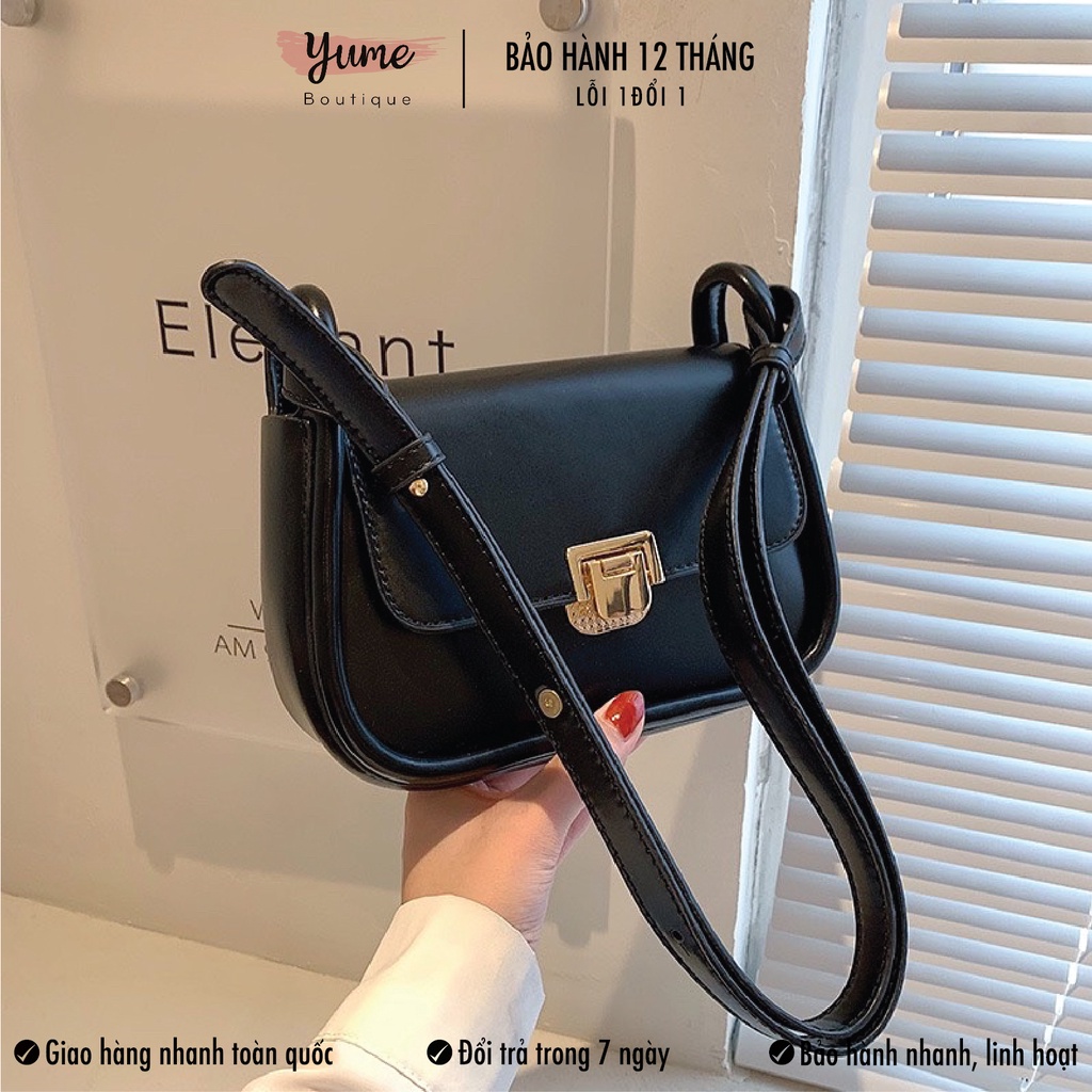 Túi Đeo Chéo Nữ Công Sở Khóa Gập Basic Dễ Phối Đồ TG88