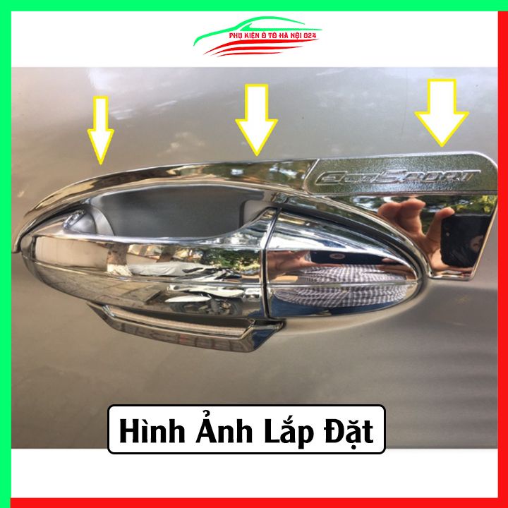 Ốp tay hõm cửa mạ crom Ecosport 2019-2023 chống trầy va đập mở cửa xe