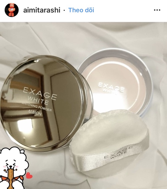 - ALBION- phấn DƯỠNG ẩm hút dầu Exage White