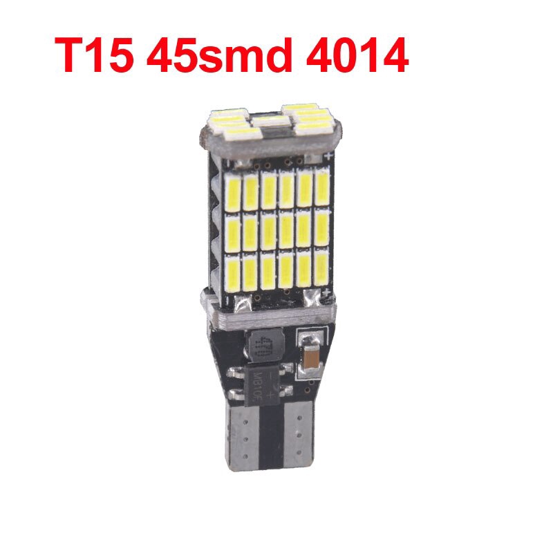Bóng đèn LED lùi xe siêu sáng T15 W16W 921 45 SMD 4014 cho ô tô, xe máy