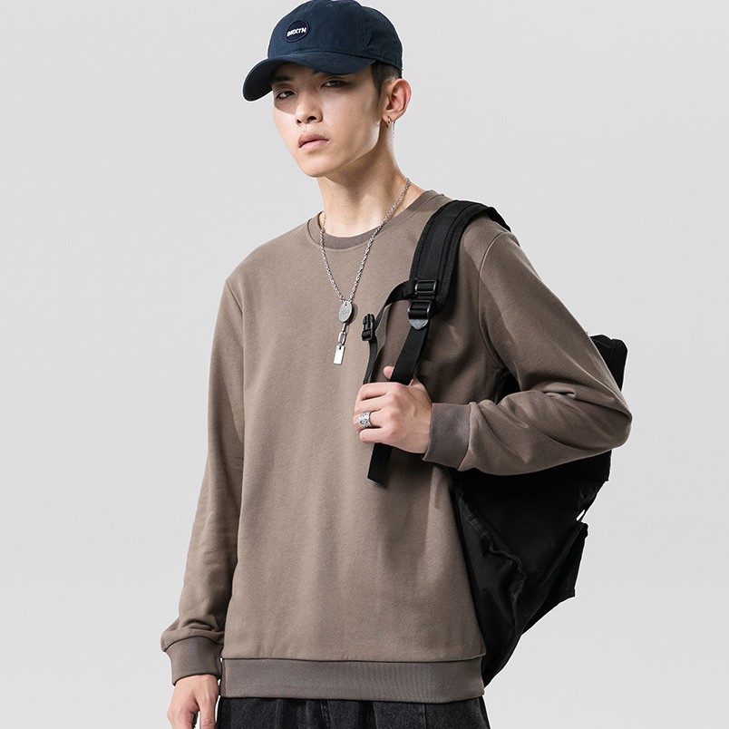 Áo nỉ nam nữ chất da cá form rộng basic nhiều màu, áo thun nam nữ dài tay form rộng A68 Eric Fashion