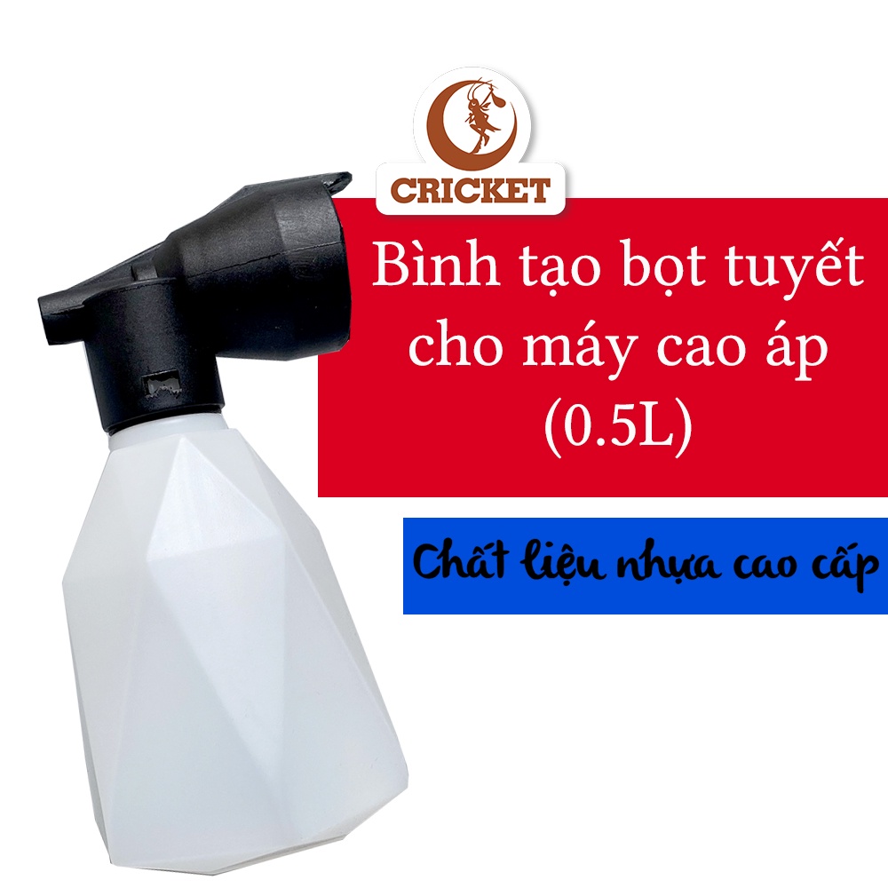 Bình tạo bọt tuyết cao cấp (350ml) gắn dụng cụ phun rửa xe - PHỤ KIỆN MÁY RỬA XE