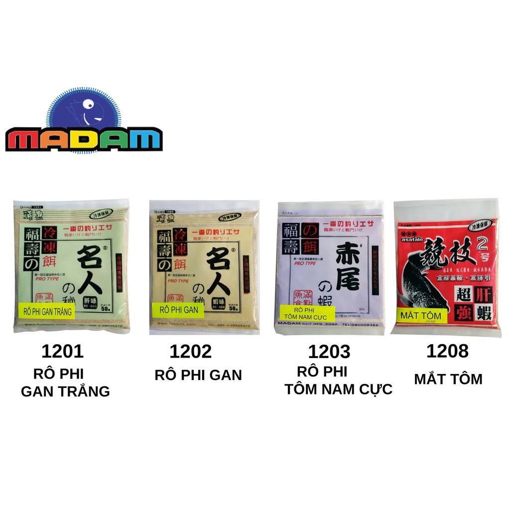 MỒI CÂU CÁ DẠNG BỘT MADAM ĐÀI LOAN