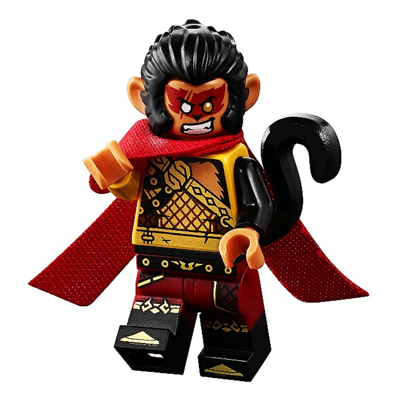 Lego Wukong Xiaoxia 80024 Huyền thoại Huaguoshan Minifigure Six-Tai Macaque Bộ xếp hình dành cho trẻ em Đồ chơi khối xây